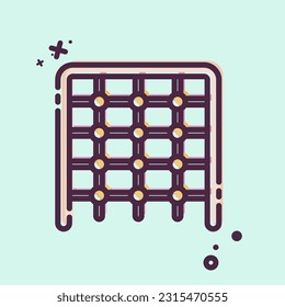 Icon Climbing. related to Amusement Park symbol. MBE style. simple design editable. simple illustration