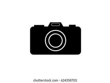 Icon clip art of a camera.