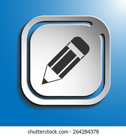 Icon clip for a website on a blue background