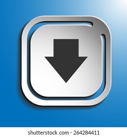 Icon clip for a website on a blue background