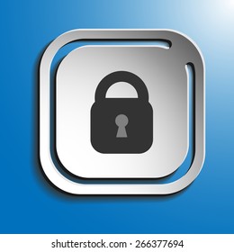 Icon clip for a website on a blue background