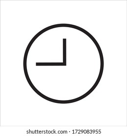 Icon clock conceptual design. vector.