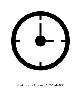 Icon Clock With Style Glyph