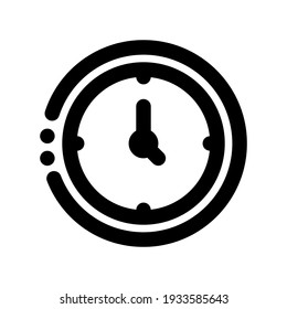 Icon Clock With Style Outline