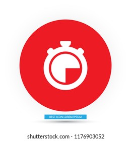 icon clock time vector