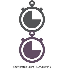 icon clock time vector