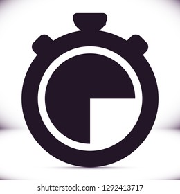 icon clock time vector