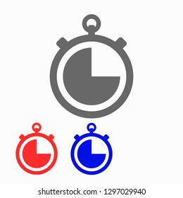 icon clock time vector