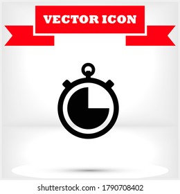 icon clock time vector , lorem ipsum Flat design