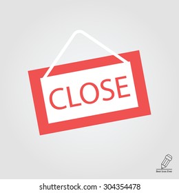Icon of close door sign