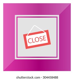 Icon of close door sign