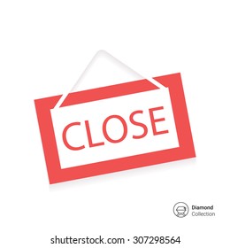 Icon of close door sign