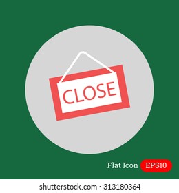 Icon of close door sign