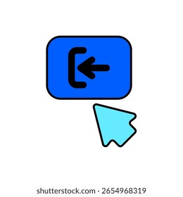 Icono de un fondo cerrado, aislado contra un fondo limpio.
