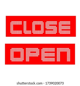 icon close and open design vector