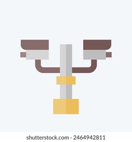 Icon Closed Circuit Camera. related to City symbol. flat style. simple design illustration
