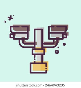 Icon Closed Circuit Camera. related to City symbol. MBE style. simple design illustration