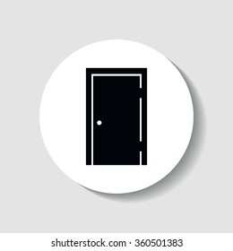 Icon of closed doors.