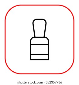 Icon of closed nail polish bottle