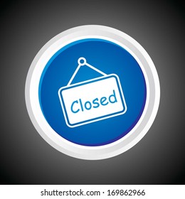 Icon of Closed On Button. Eps-10.