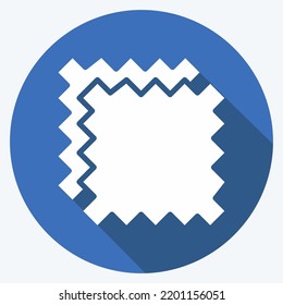 Icon Cloth. suitable for education symbol. long shadow style. simple design editable. design template vector. simple illustration
