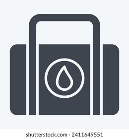 Icon Clothes Bag. related to Laundry symbol. glyph style. simple design editable. simple illustration