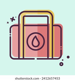 Icon Clothes Bag. related to Laundry symbol. MBE style. simple design editable. simple illustration