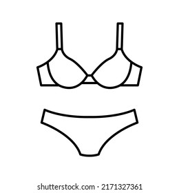 Icon Clothes Clothing Fashion Swimwear Underwear Woman Womens Graphic Design Single Icon Vector