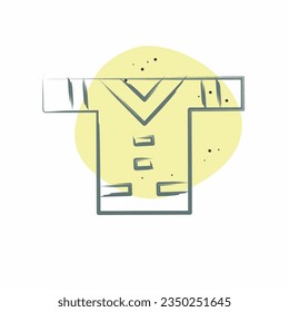 Icon Clothes. related to American Indigenous symbol. Color Spot Style. simple design editable. simple illustration