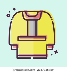 Icon Clothes. related to Russia symbol. MBE style. simple design editable. simple illustration