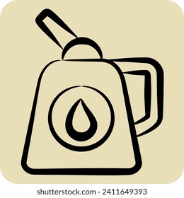 Icon Clothes Steamer. related to Laundry symbol. hand drawn style. simple design editable. simple illustration