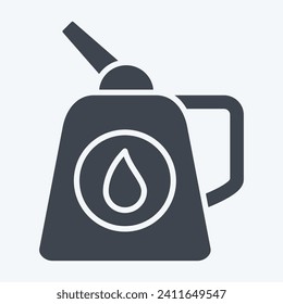 Icon Clothes Steamer. related to Laundry symbol. glyph style. simple design editable. simple illustration