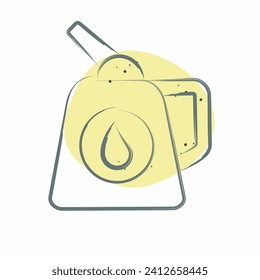 Icon Clothes Steamer. related to Laundry symbol. Color Spot Style. simple design editable. simple illustration