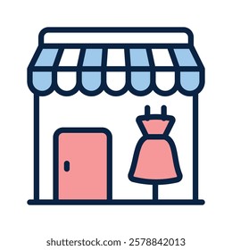 Icon for a clothing or garments store, ready to use vector