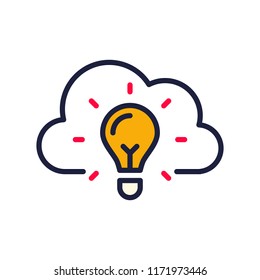 icon cloud lamp business