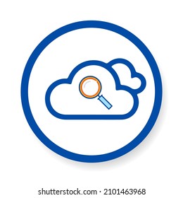 icon Cloud Monitoring, vector, illustration, eps.10