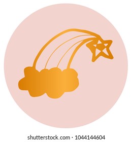 Icon Cloud Rainbow Star 