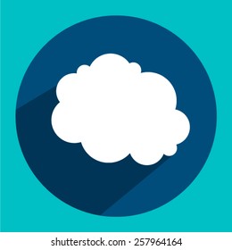 Icon cloud Vector EPS 10 illustration.