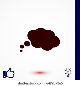 icon clouds black, Vector EPS 10 illustration style