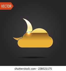 icon of cloudy night