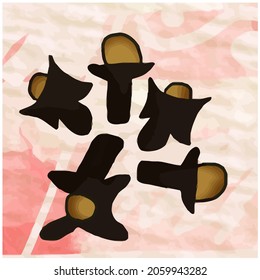 Icon Clove Vector Infographic Semlo