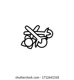 The icon of cloves. Outline illustration vector. Pictogram for web page, mobile app, promo. UI UX GUI design element. Editable stroke. Vector.