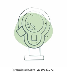 Icon Club Head Covers. related to Golf symbol. Color Spot Style. simple design editable. simple illustration
