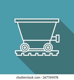 icon of coal trolley