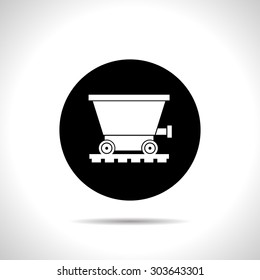 icon of coal trolley