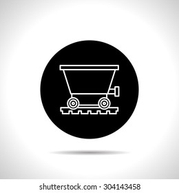 icon of coal trolley