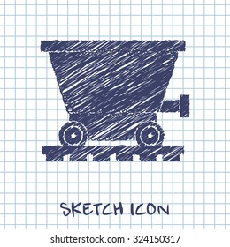 icon of coal trolley