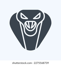 Icon Cobra. related to Animal Head symbol. simple design editable. simple illustration