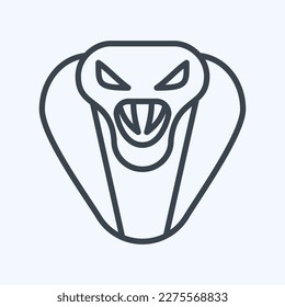 Icon Cobra. related to Animal Head symbol. simple design editable. simple illustration