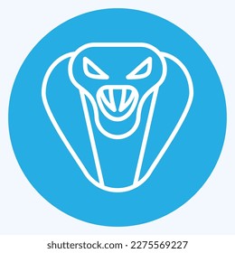Icon Cobra. related to Animal Head symbol. simple design editable. simple illustration